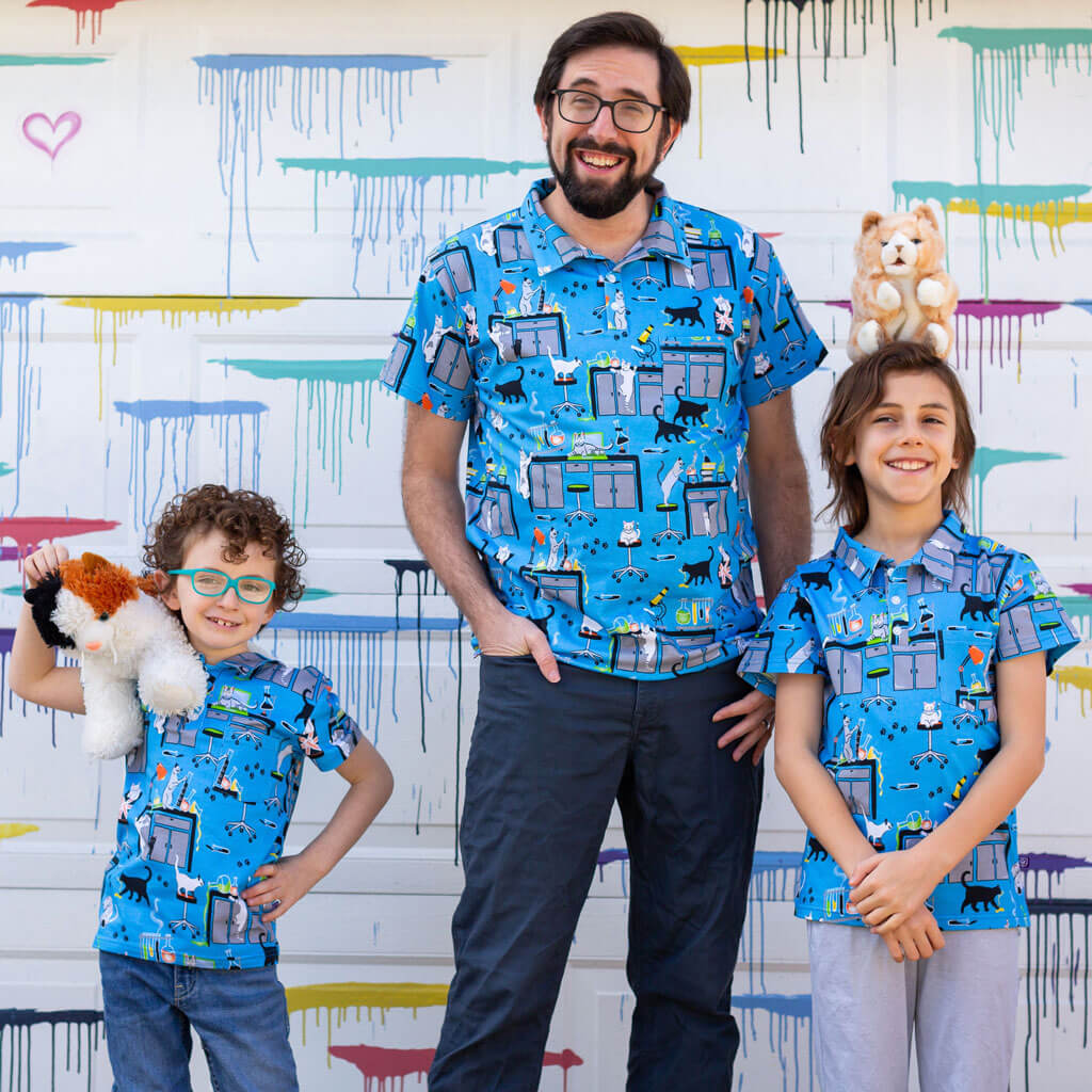 Adult "CATalyst" Lab Disasters Short Sleeve Polo Shirt
