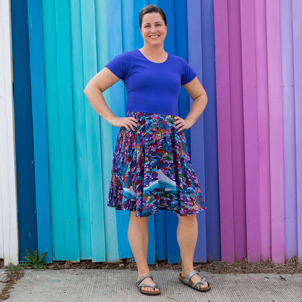 Adult Shark Reef Super Twirler Dress with Pockets