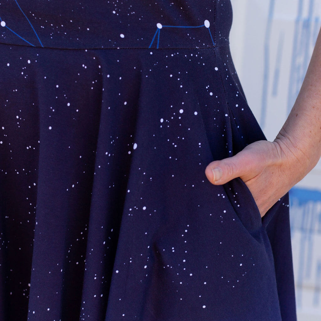 Adult Solar Eclipse Super Twirler Dress with Pockets