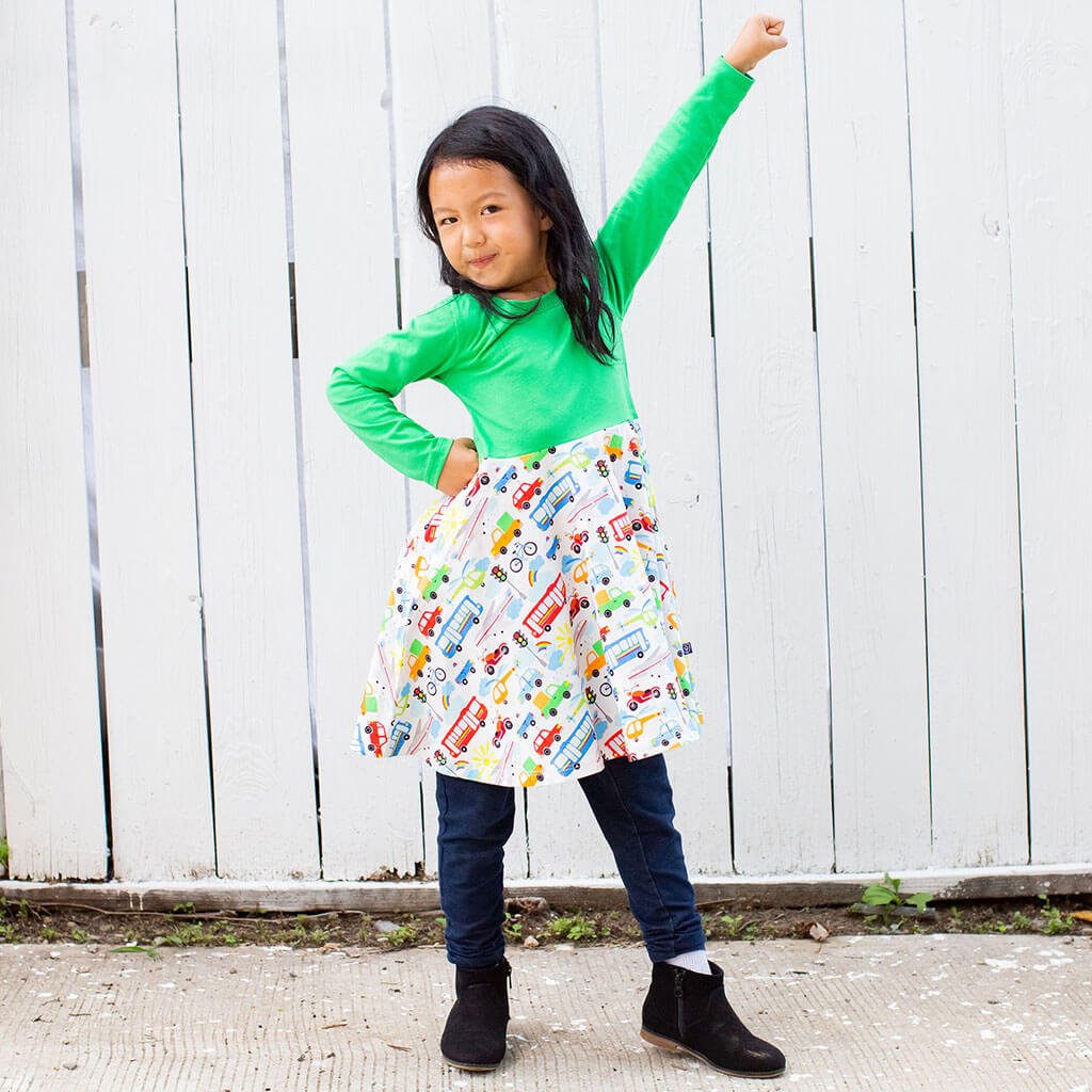 Busy Vehicles Twirly Play Dress