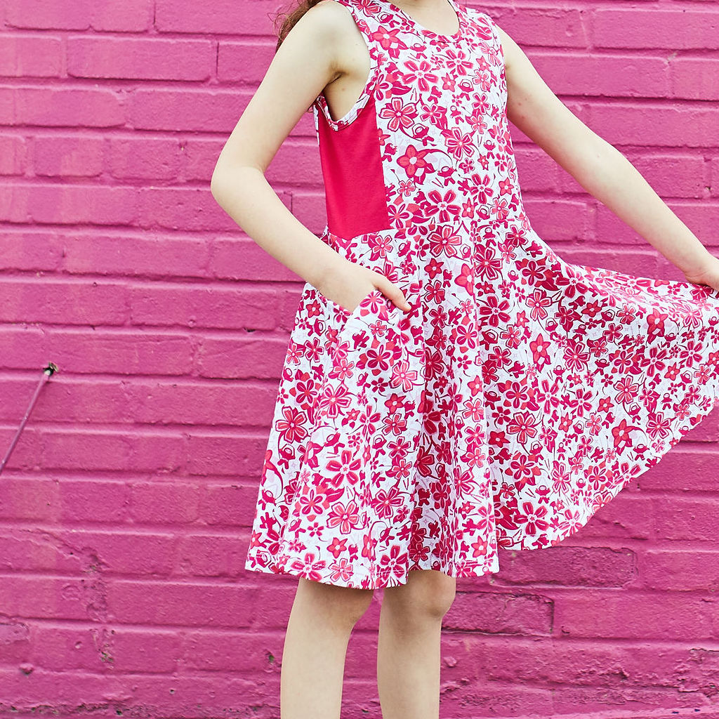 Super Secret Hidden Ninja Skater Play Dress with Pockets