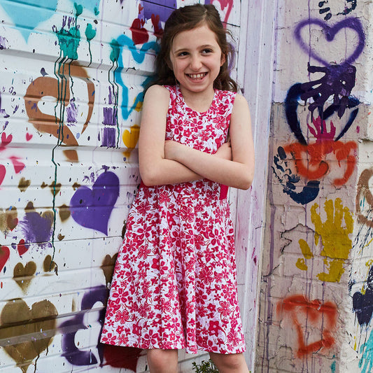 Super Secret Hidden Ninja Skater Play Dress with Pockets