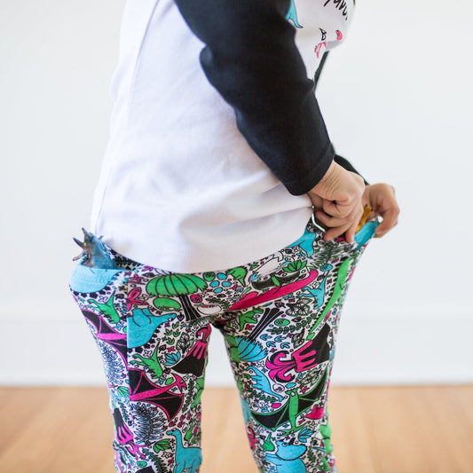 "She-Rex" Dinosaurs Leggings with Pockets