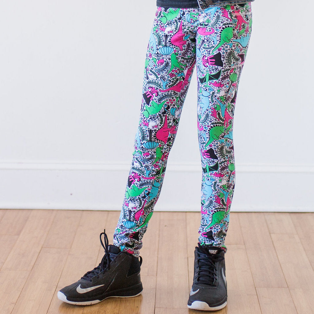 "She-Rex" Dinosaurs Leggings with Pockets