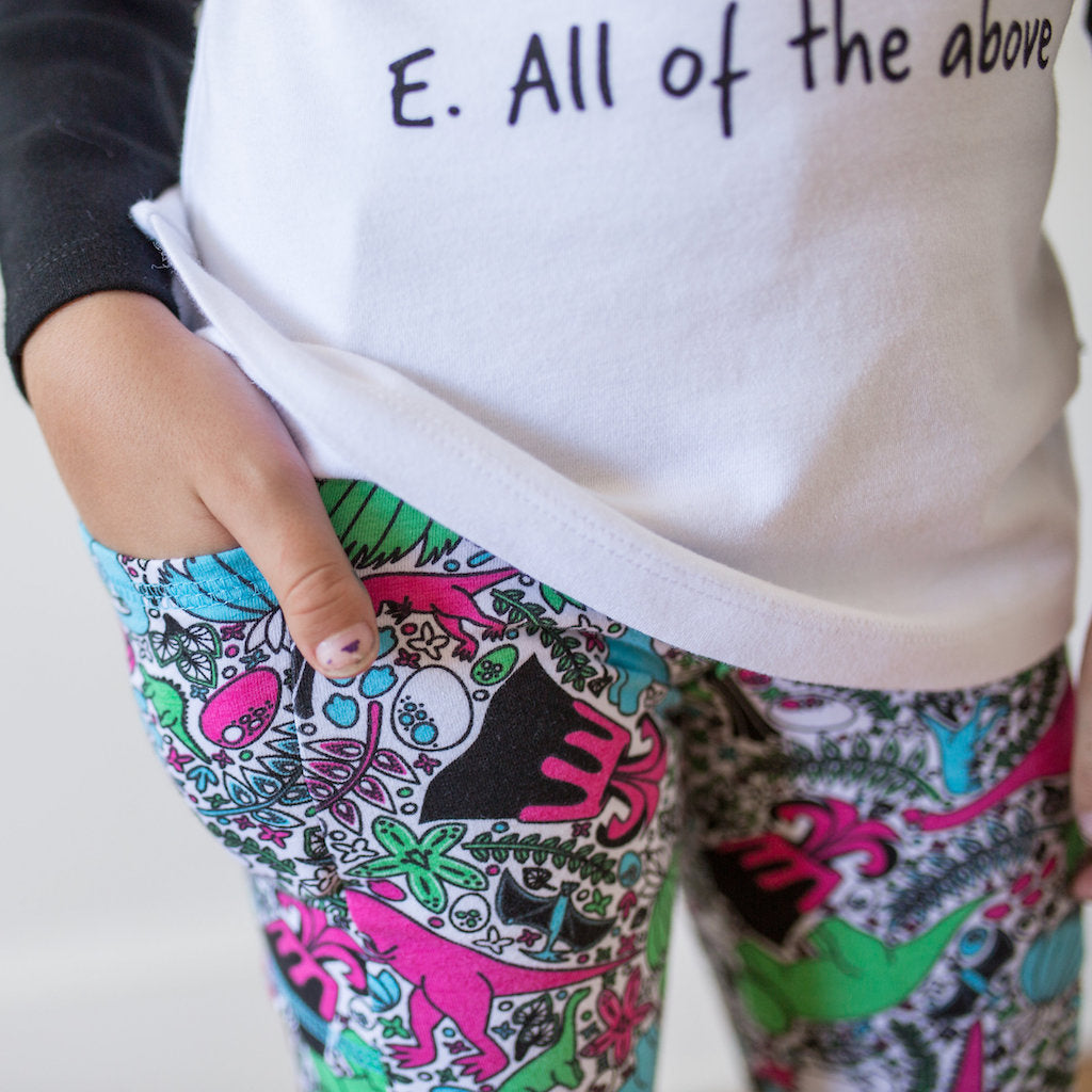 "She-Rex" Dinosaurs Leggings with Pockets