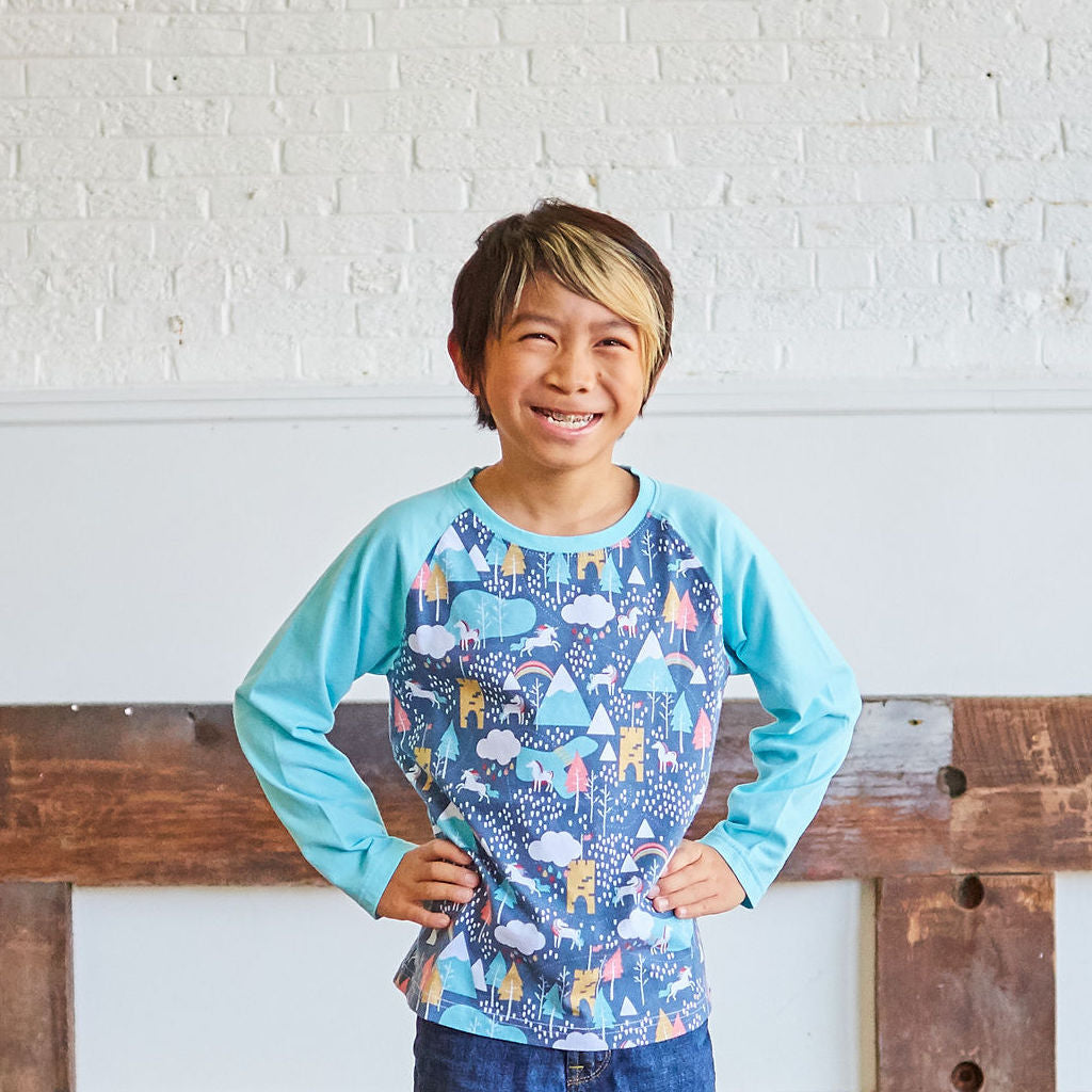 Unicorn Adventures Long Sleeve Raglan Shirt