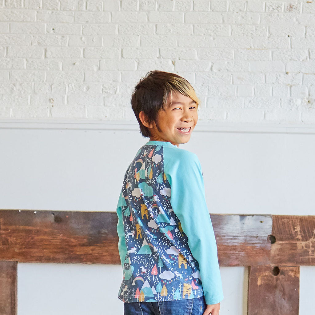 Unicorn Adventures Long Sleeve Raglan Shirt