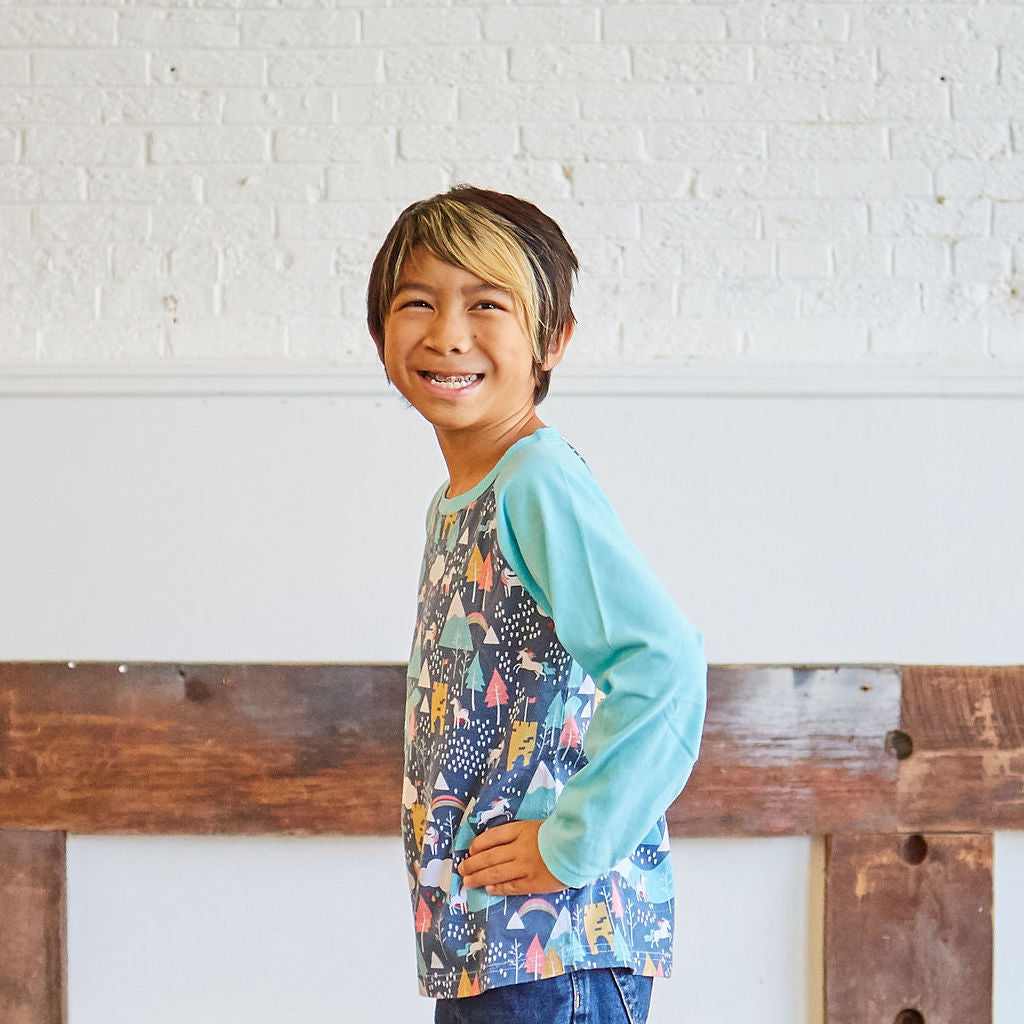 Unicorn Adventures Long Sleeve Raglan Shirt