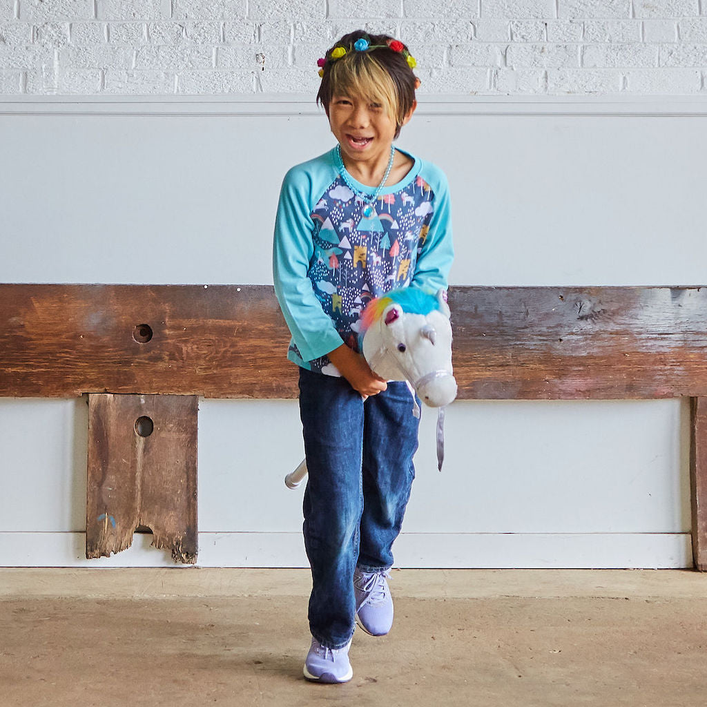 Unicorn Adventures Long Sleeve Raglan Shirt