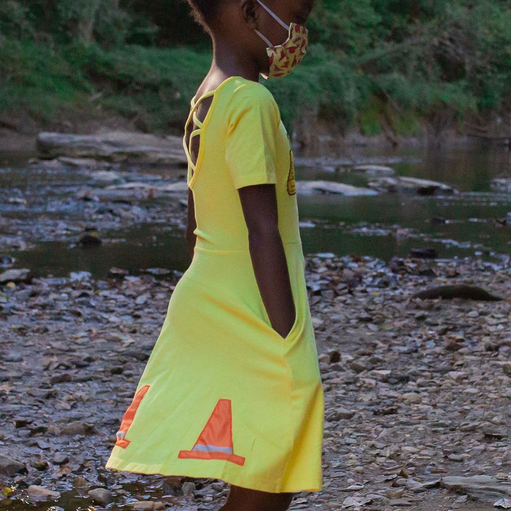 Big Bulldozer Ballerina Style Short Sleeve Dress