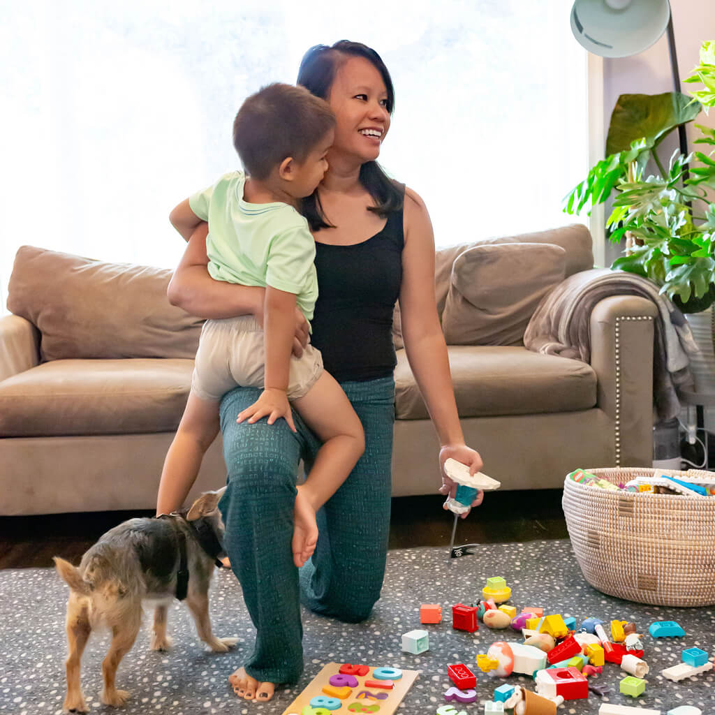 “Lazy Loading” Coding Foldover Straight Leg Lounge Pants with Pockets