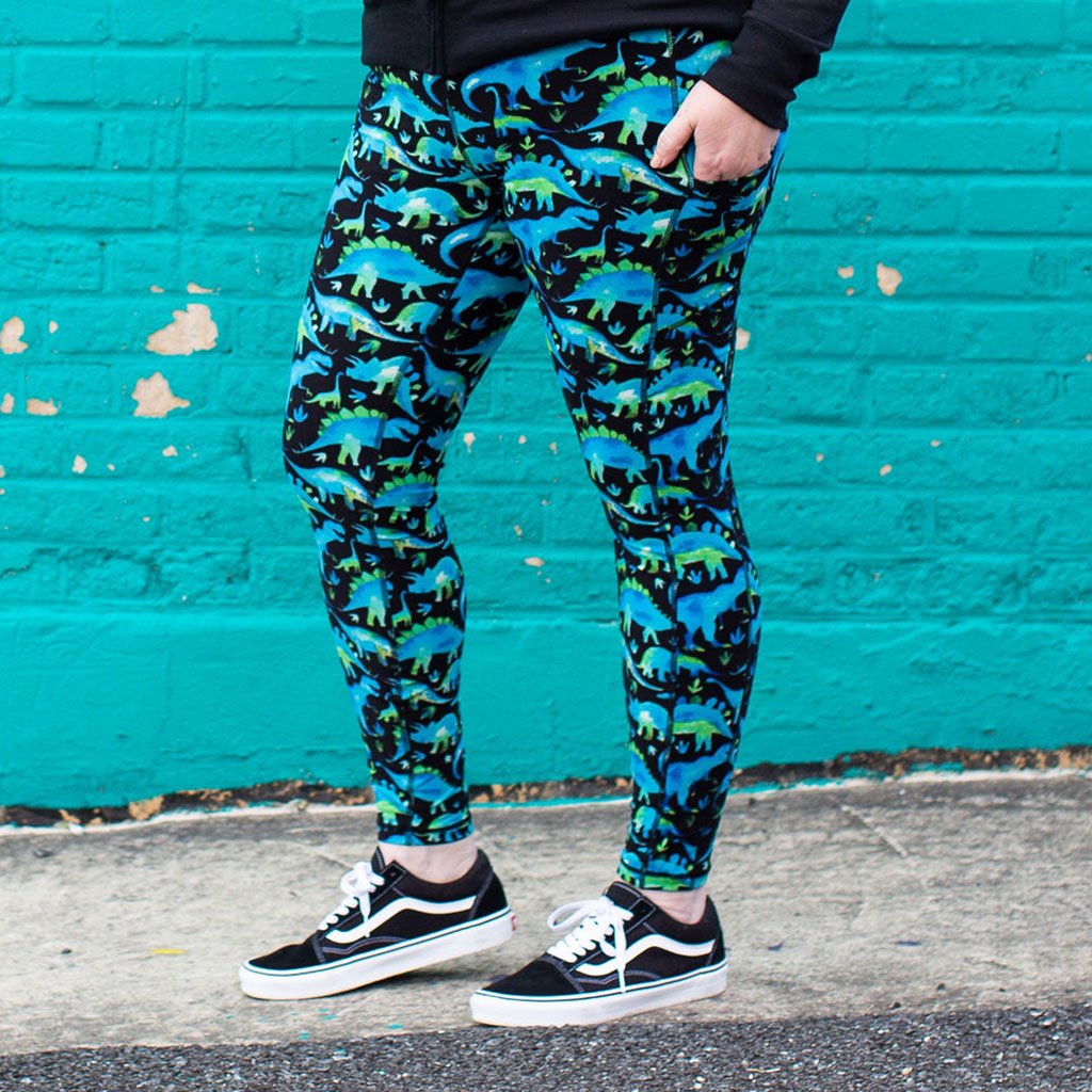 Dinosaurs Leggings with Pockets - Adult
