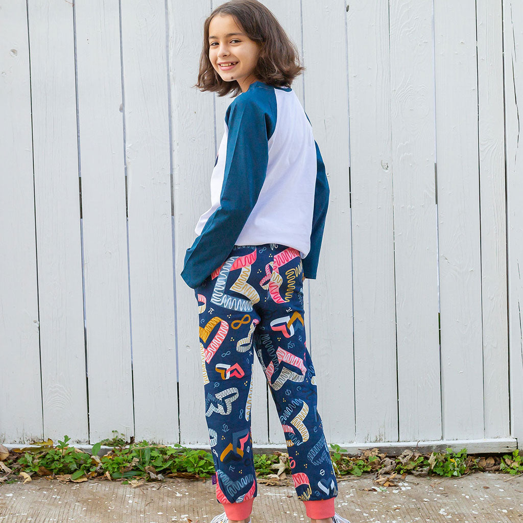 "Boundless Love" Mathematical Symbols Fuzzy Fleece Joggers