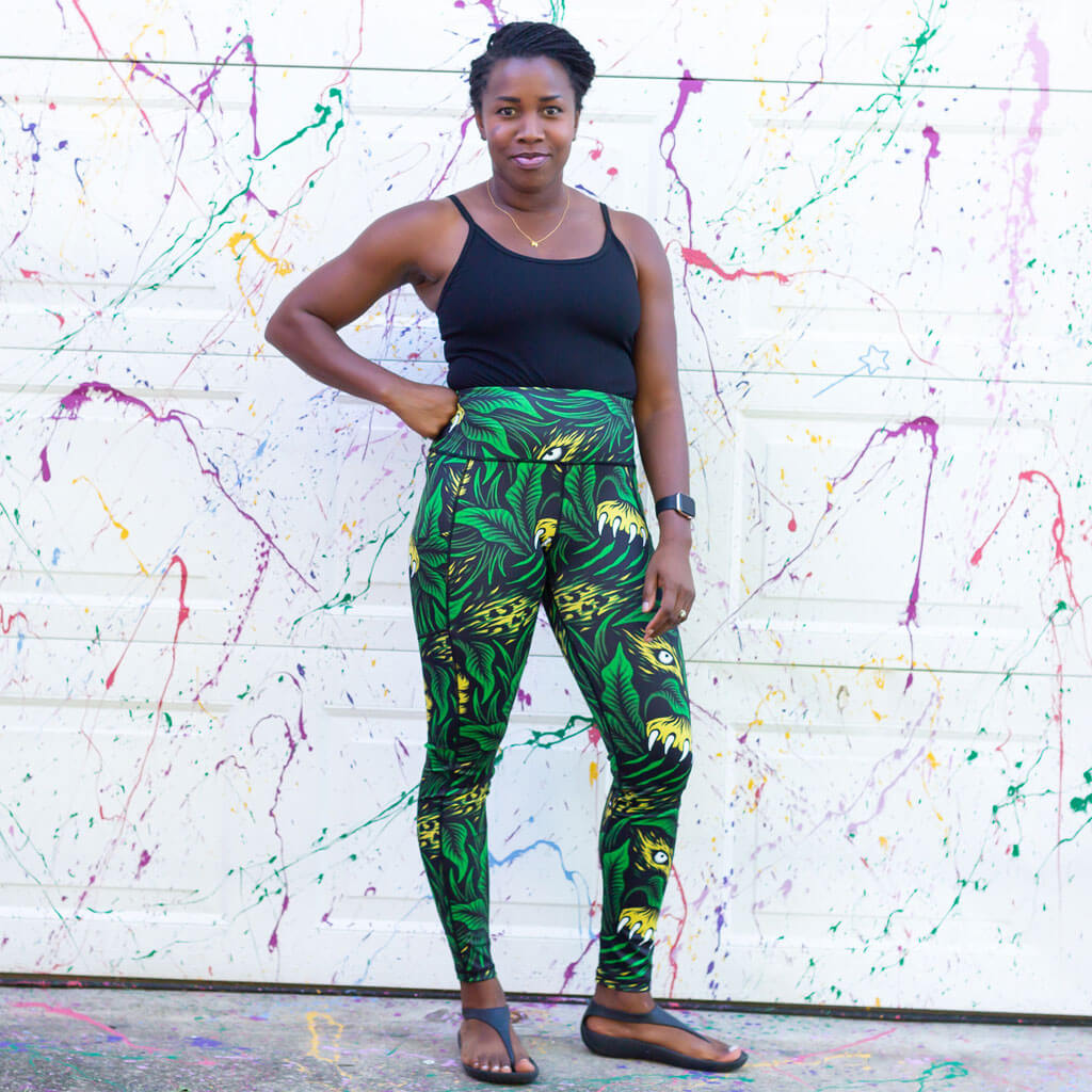 Adult "Spotted" Leopard Athletic Leggings with Pockets