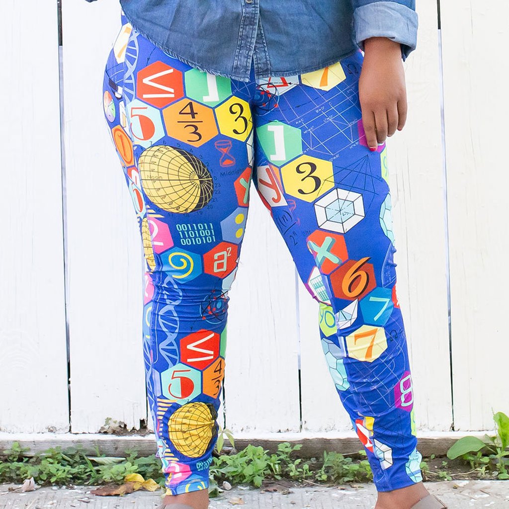 "Show Your Work" Math Leggings with Pockets - Adult