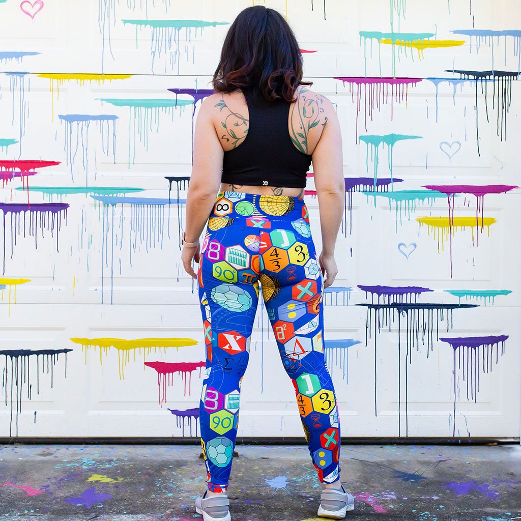 "Show Your Work" Math Leggings with Pockets - Adult