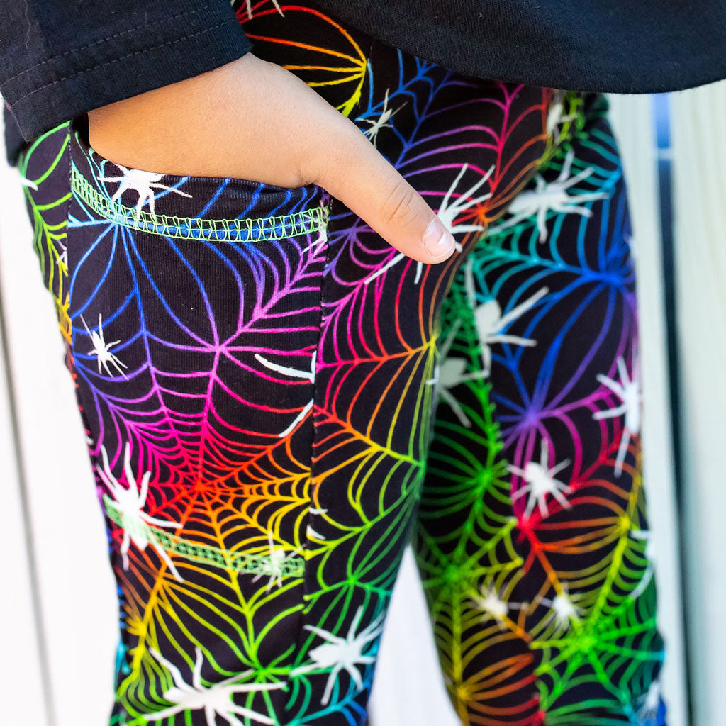 "Web Design" Spiders Leggings with Pockets