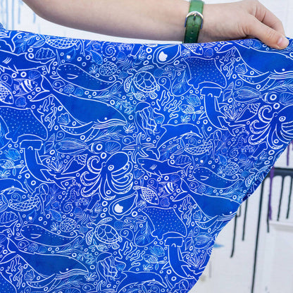 "Tide and Seek" Ocean iSpy Super Twirler Dress with Pockets