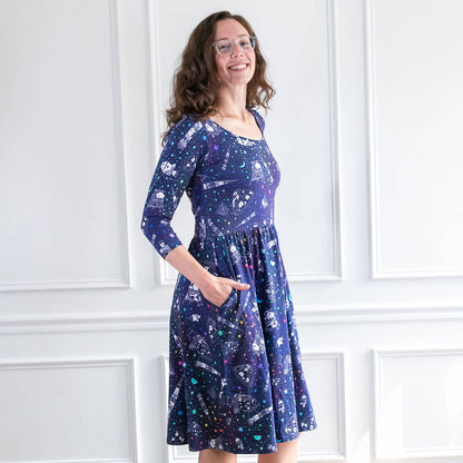 Adult "One Giant Leap" Apollo Mission Dress with Pockets