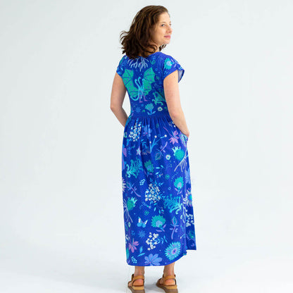 Adult "Beast Mode" Kaiju Monsters Short Sleeve Maxi Dress With Pockets
