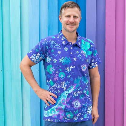 Adult "Beast Mode" Kaiju Monsters Short Sleeve Polo Shirt