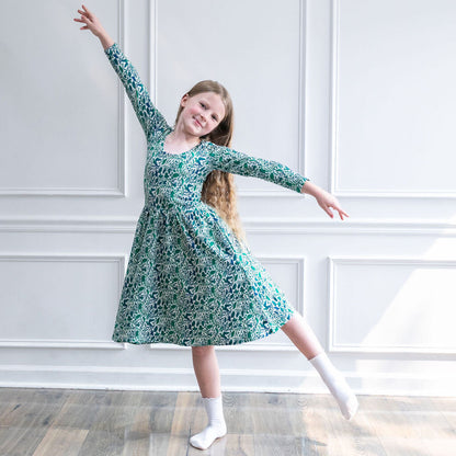 "Once Upon a Vine" Fairy Tale Ivy Dress with Pockets