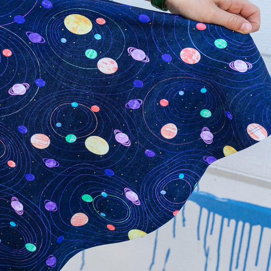 "Circling Back" Planets & Orbits Super Twirler Dress with Pockets