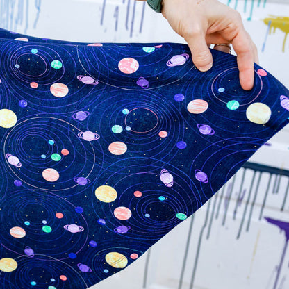 Adult "Circling Back" Planets & Orbits Super Twirler Dress with Pockets