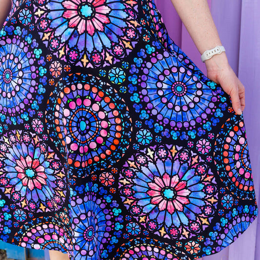 Adult "Windows Upgrade" Stained Glass Skirt With Pockets