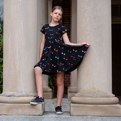 "Jeepers Creepers" Spooky Eyes Super Twirler Dress with Pockets