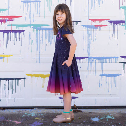 Solar Eclipse Super Twirler Dress with Pockets