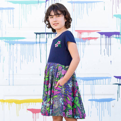Toxic Garden Super Twirler Dress with Pockets