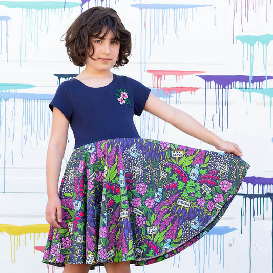 Toxic Garden Super Twirler Dress with Pockets