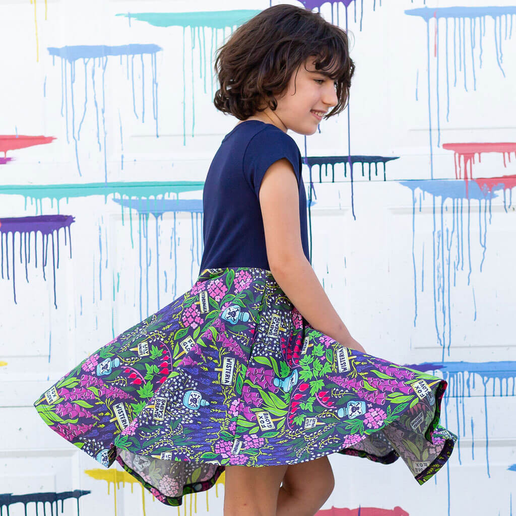 Toxic Garden Super Twirler Dress with Pockets