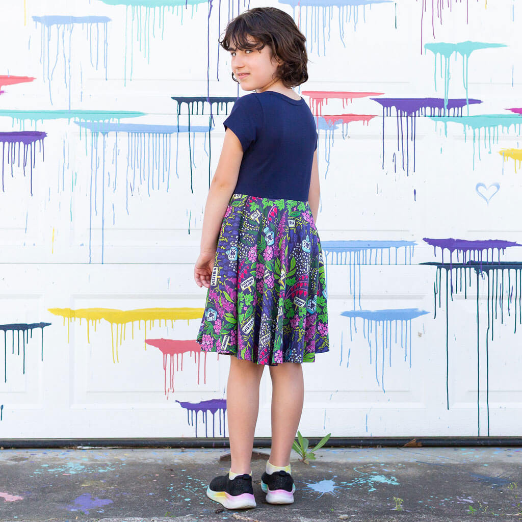 Toxic Garden Super Twirler Dress with Pockets