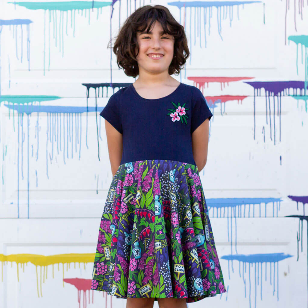 Toxic Garden Super Twirler Dress with Pockets