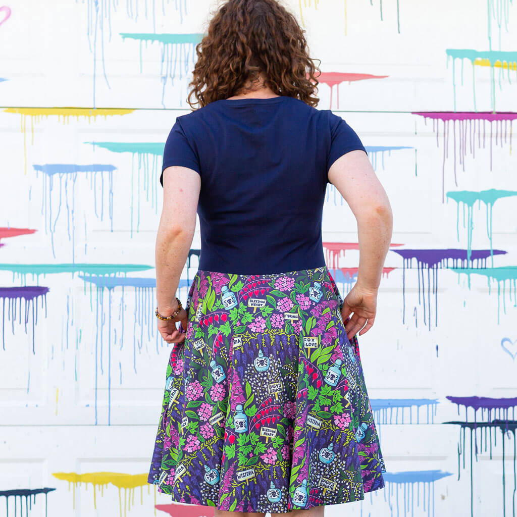 Adult Toxic Garden Super Twirler Dress with Pockets