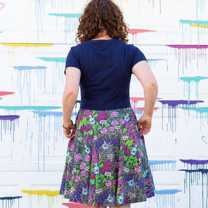 Adult Toxic Garden Super Twirler Dress with Pockets