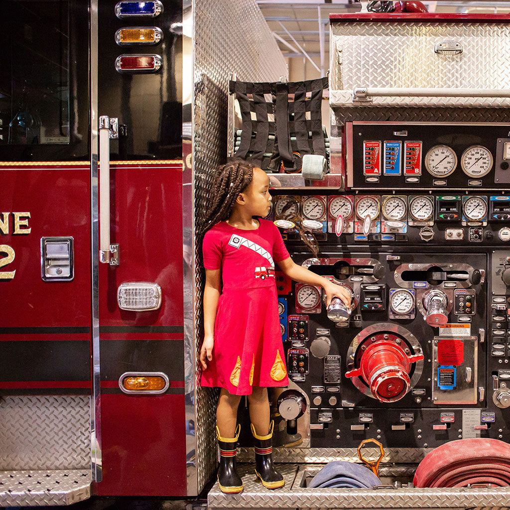 Fire Truck Prom Dresses