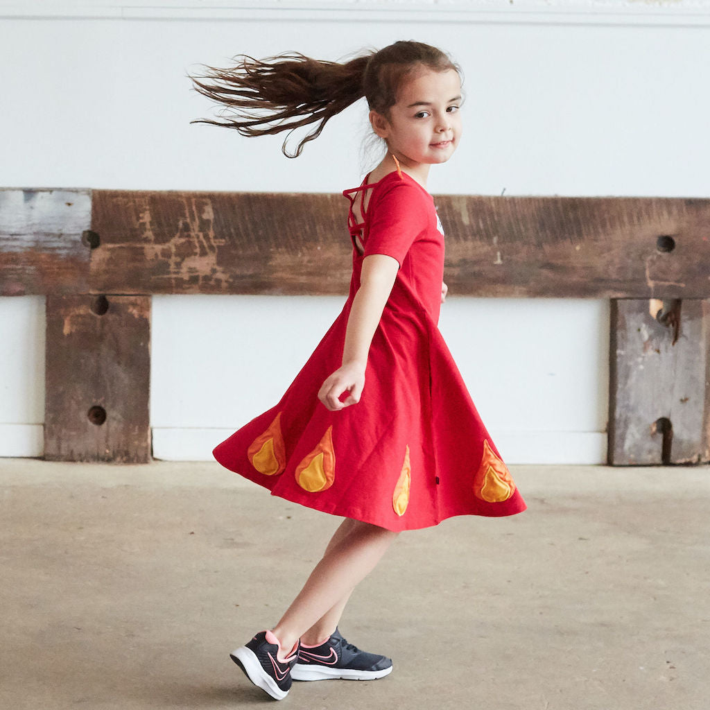 Fire Truck Prom Dresses