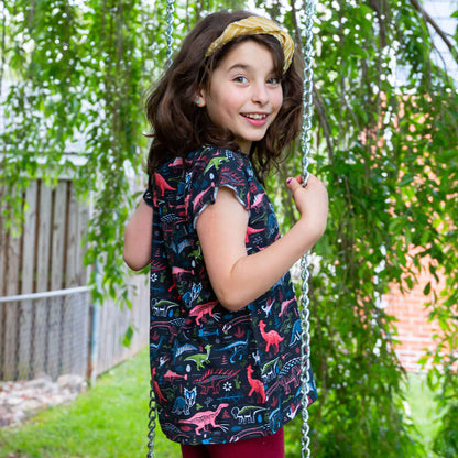 B-List Dinosaurs Flutter Short Sleeve Shirt