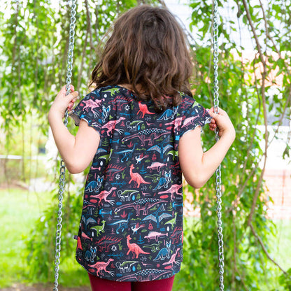 B-List Dinosaurs Flutter Short Sleeve Shirt