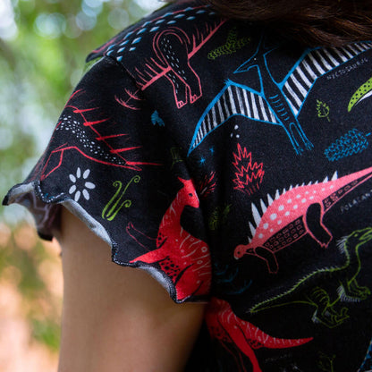 B-List Dinosaurs Flutter Short Sleeve Shirt