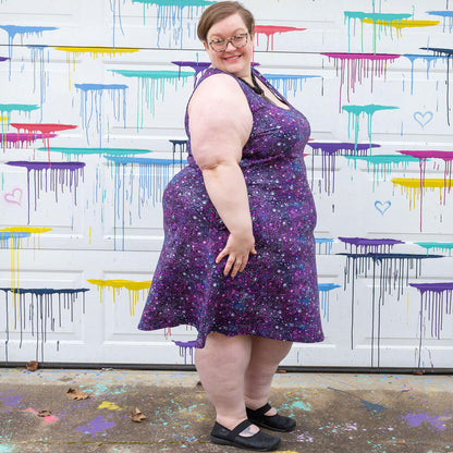 Adult Deep Field Galaxies Sleeveless Dress with Pockets