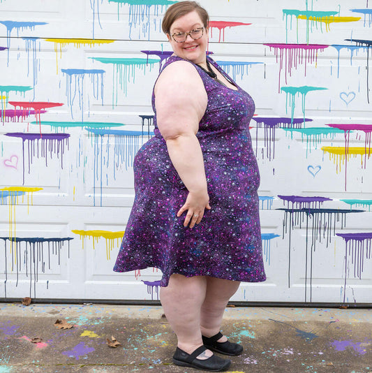 Adult Deep Field Galaxies Sleeveless Dress with Pockets