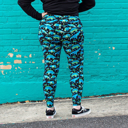 Dinosaurs Leggings with Pockets - Adult