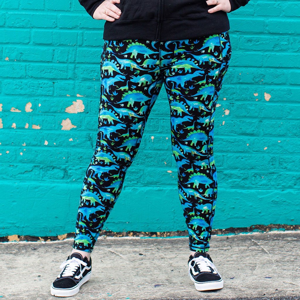 Land Before Lime Dinosaurs Leggings With Pockets - Princess