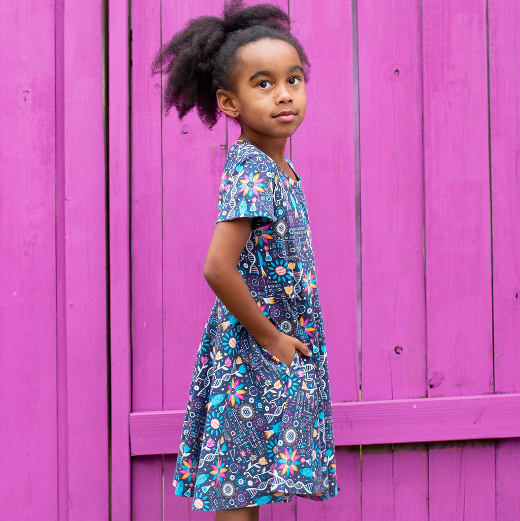 Flower STEMs Super Twirler Dress with Pockets