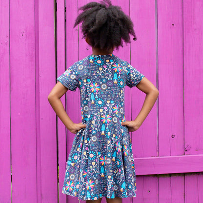 Flower STEMs Super Twirler Dress with Pockets