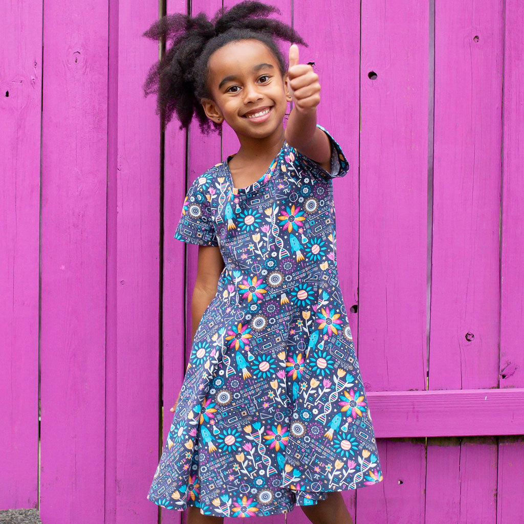 Flower STEMs Super Twirler Dress with Pockets